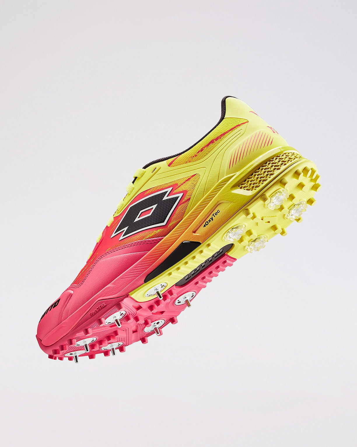 Men Lotto Supershot Fire Dragon: Cricket Batting Spike - Red-Yellow Cricket Shoes9