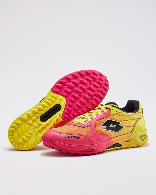 Men Lotto Blaze Hit Fire Dragon: Cricket Trainer - Red-Yellow Cricket Shoes