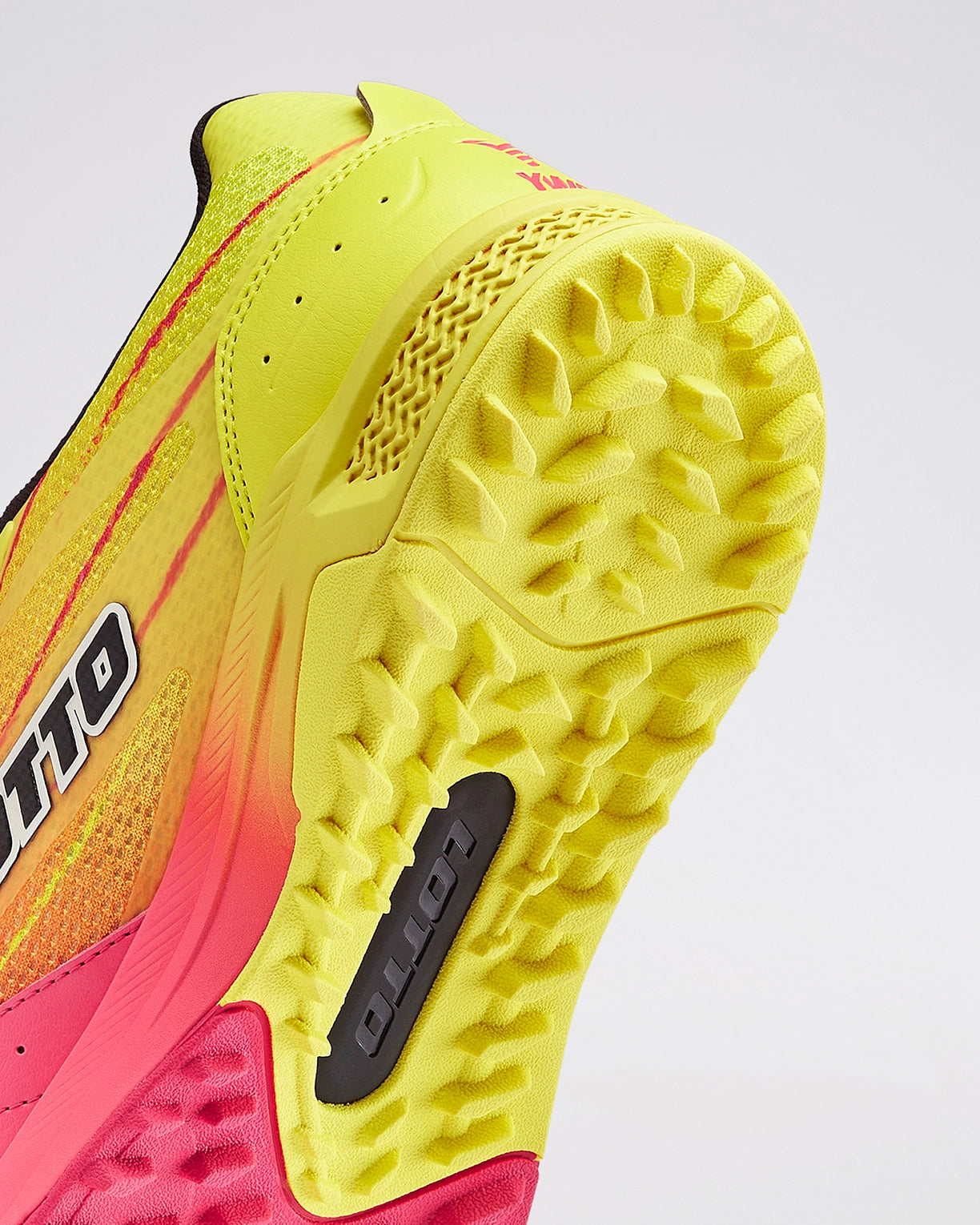 Men Lotto Blaze Hit Fire Dragon: Cricket Trainer - Red-Yellow Cricket Shoes7