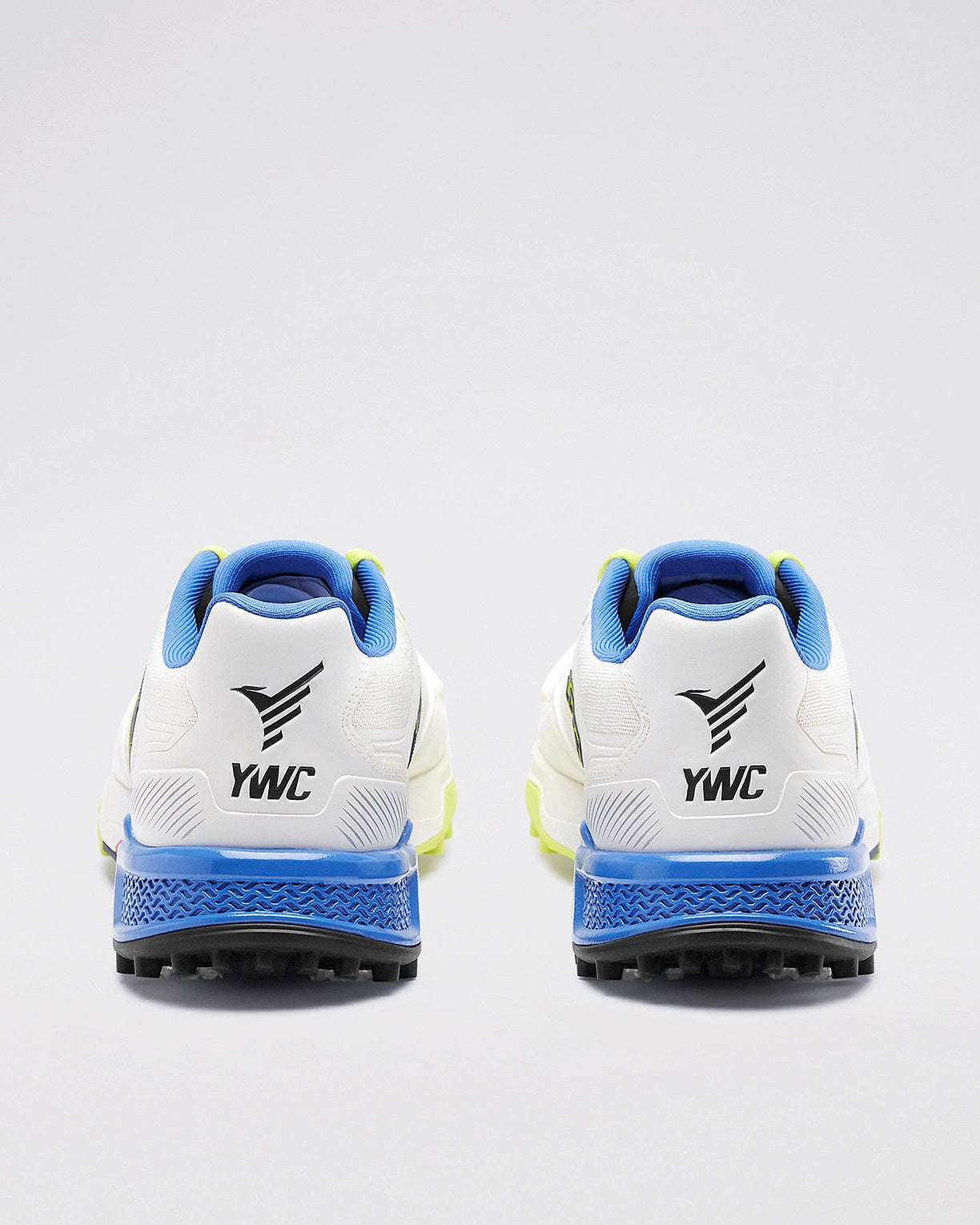 Men Lotto Supershot Blizzard: Cricket Batting Spike - White-Blue Cricket Shoes4