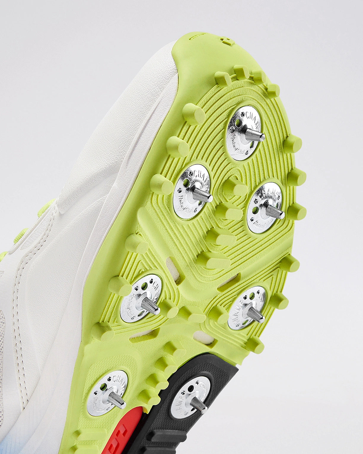 Men Lotto Supershot Blizzard: Cricket Batting Spike - White-Blue Cricket Shoes5