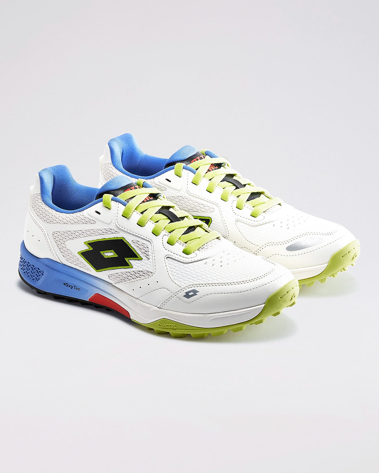 Men Lotto Blaze Hit Blizzard: Cricket Trainer - White-Blue Cricket Shoes2