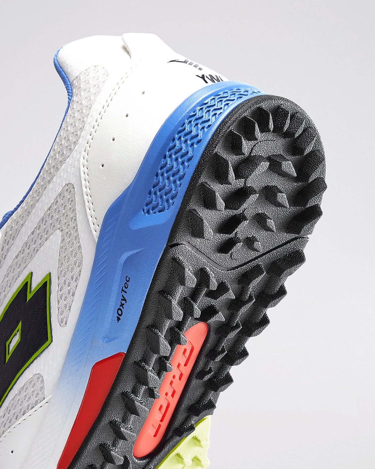 Men Lotto Blaze Hit Blizzard: Cricket Trainer - White-Blue Cricket Shoes5