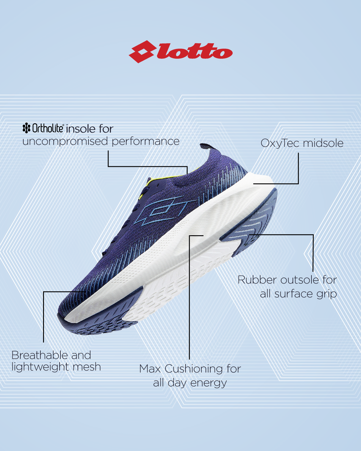 Strikerun - Peacoat-Star White