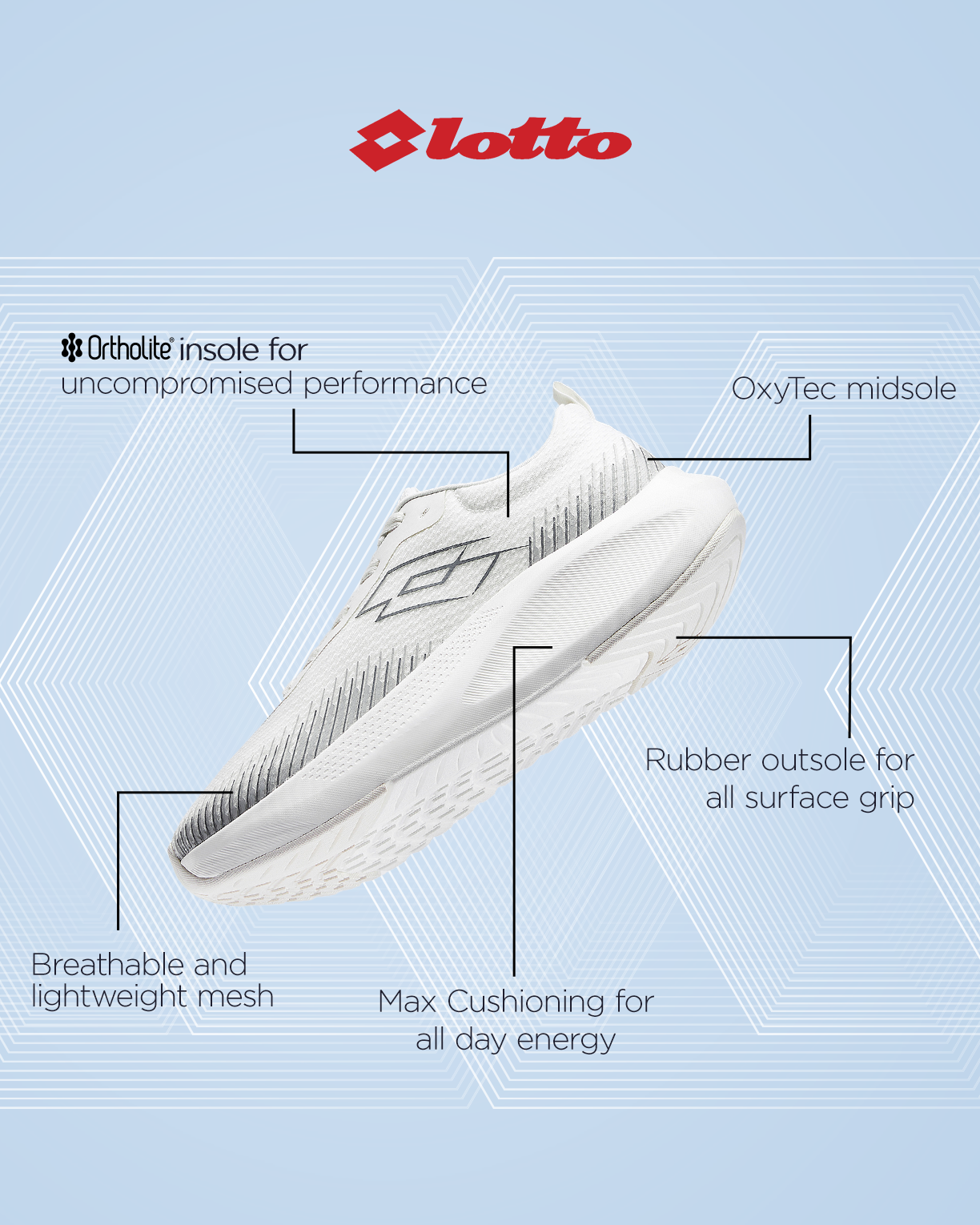 Strikerun - Star White-Frost Gray