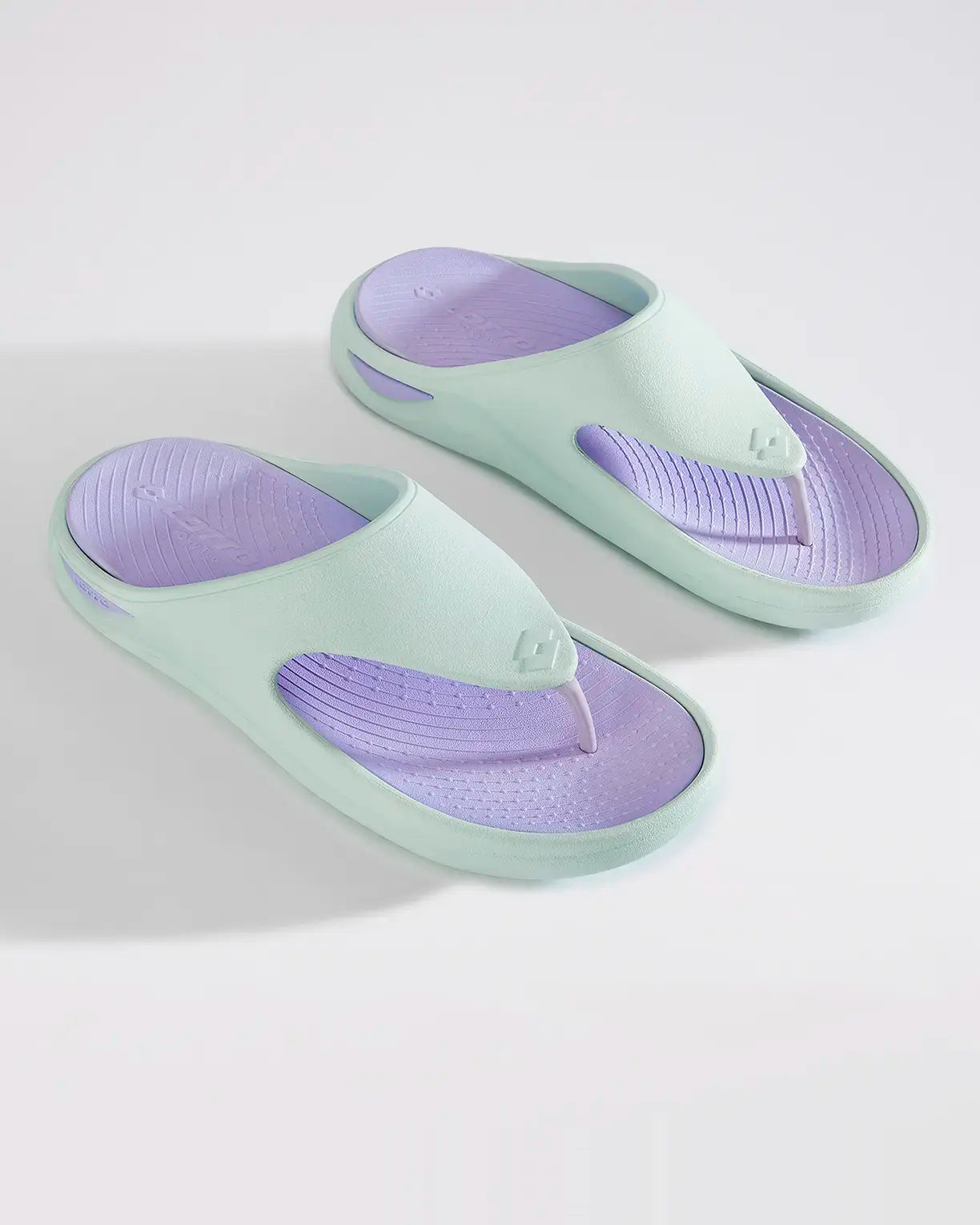 Women Lotto Esotica Flip - Clearly Aqua - Purple Heather Slippers2