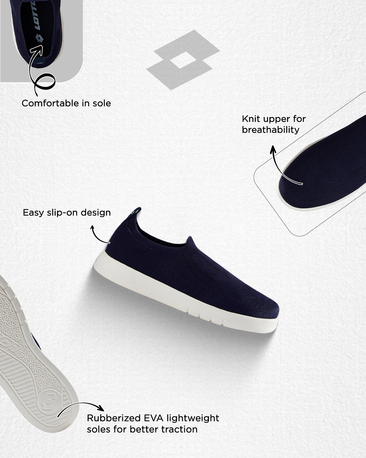 Impulso Slip-on - Peacoat-Gardenia