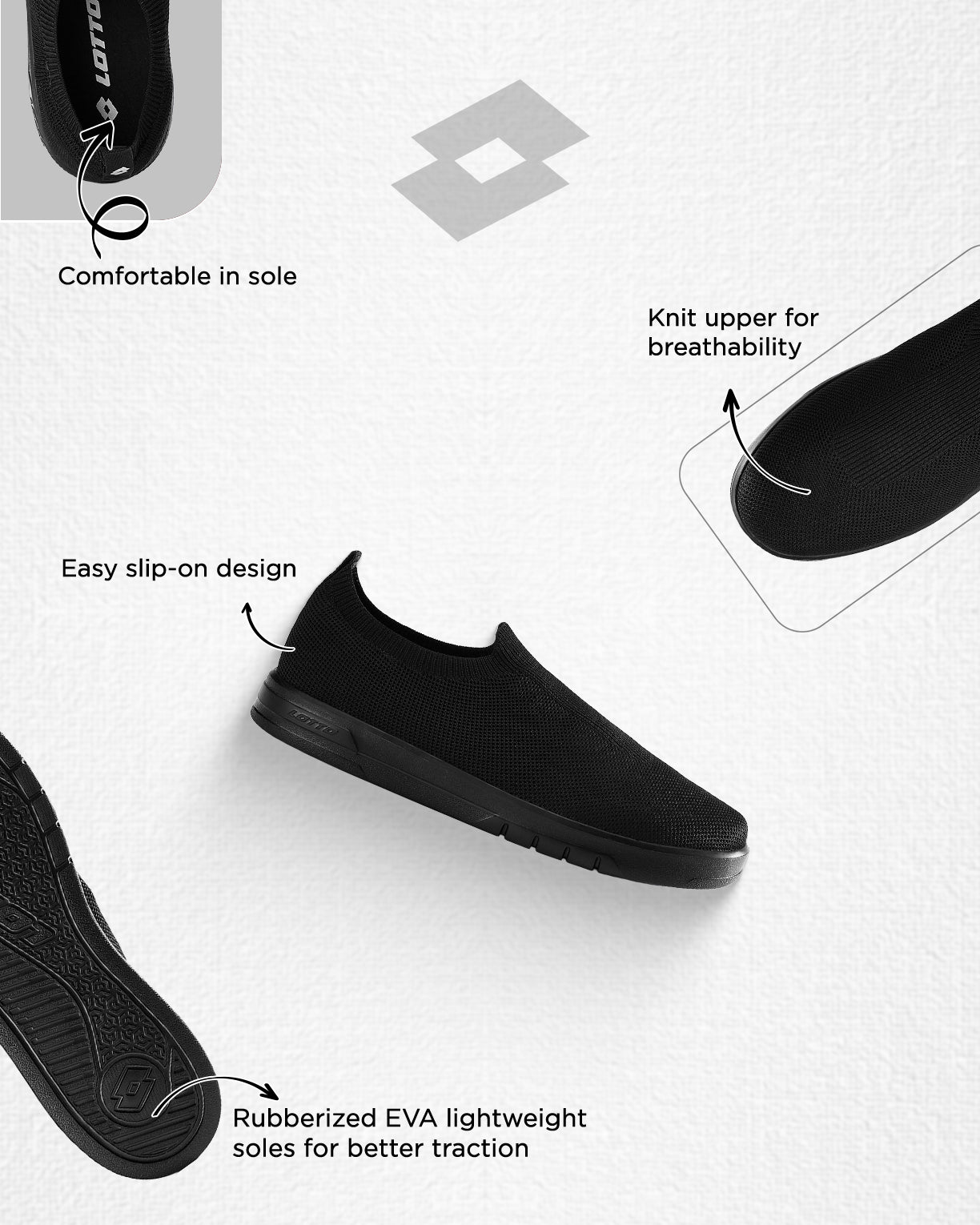 Impulso Slip-on - Black Beauty-Black Beauty