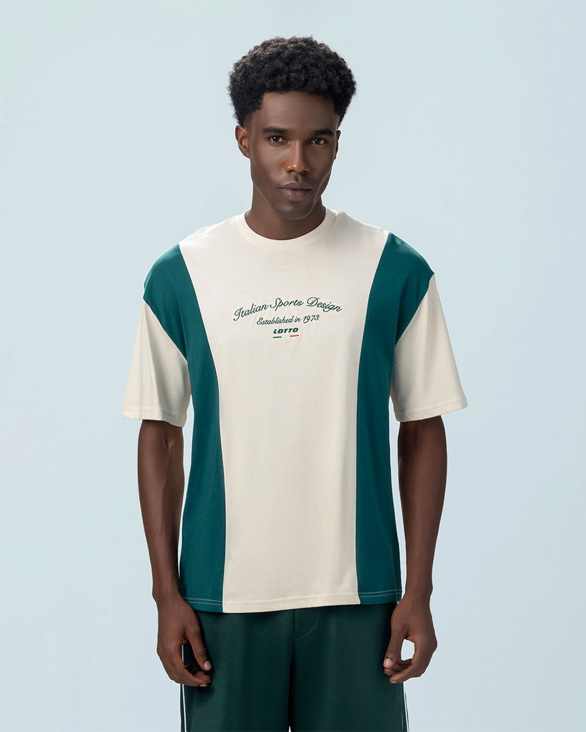 League Colourblock Tee - Birch