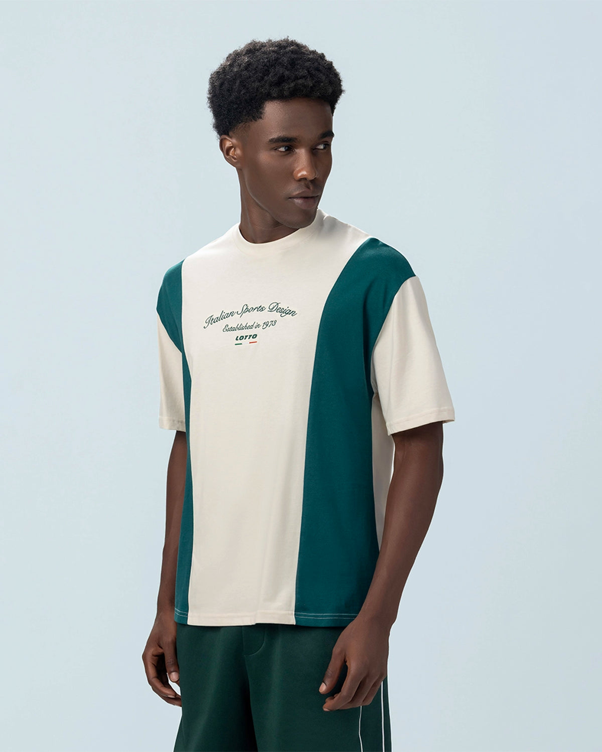 League Colourblock Tee - Birch