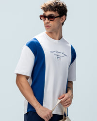 Men Lotto League Colourblock Tee - Bright White T-shirts