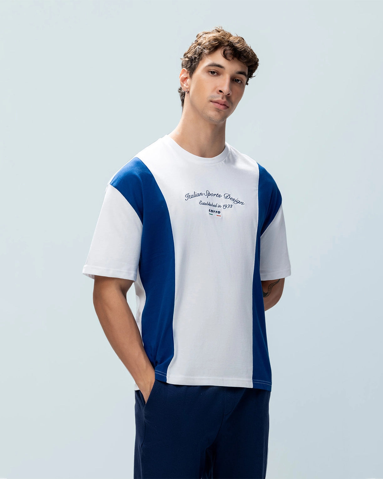 League Colourblock Tee - Bright White