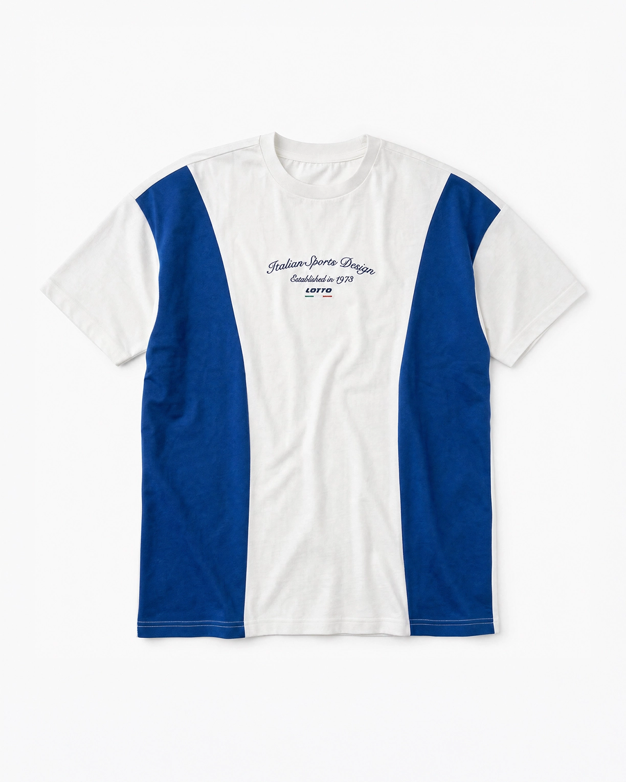 Colourblock Tee - Bright White