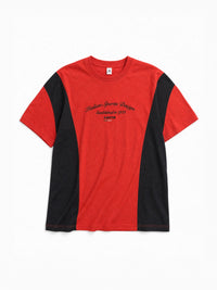 Men Lotto League Colourblock Tee - Molten Lava T-shirts 1