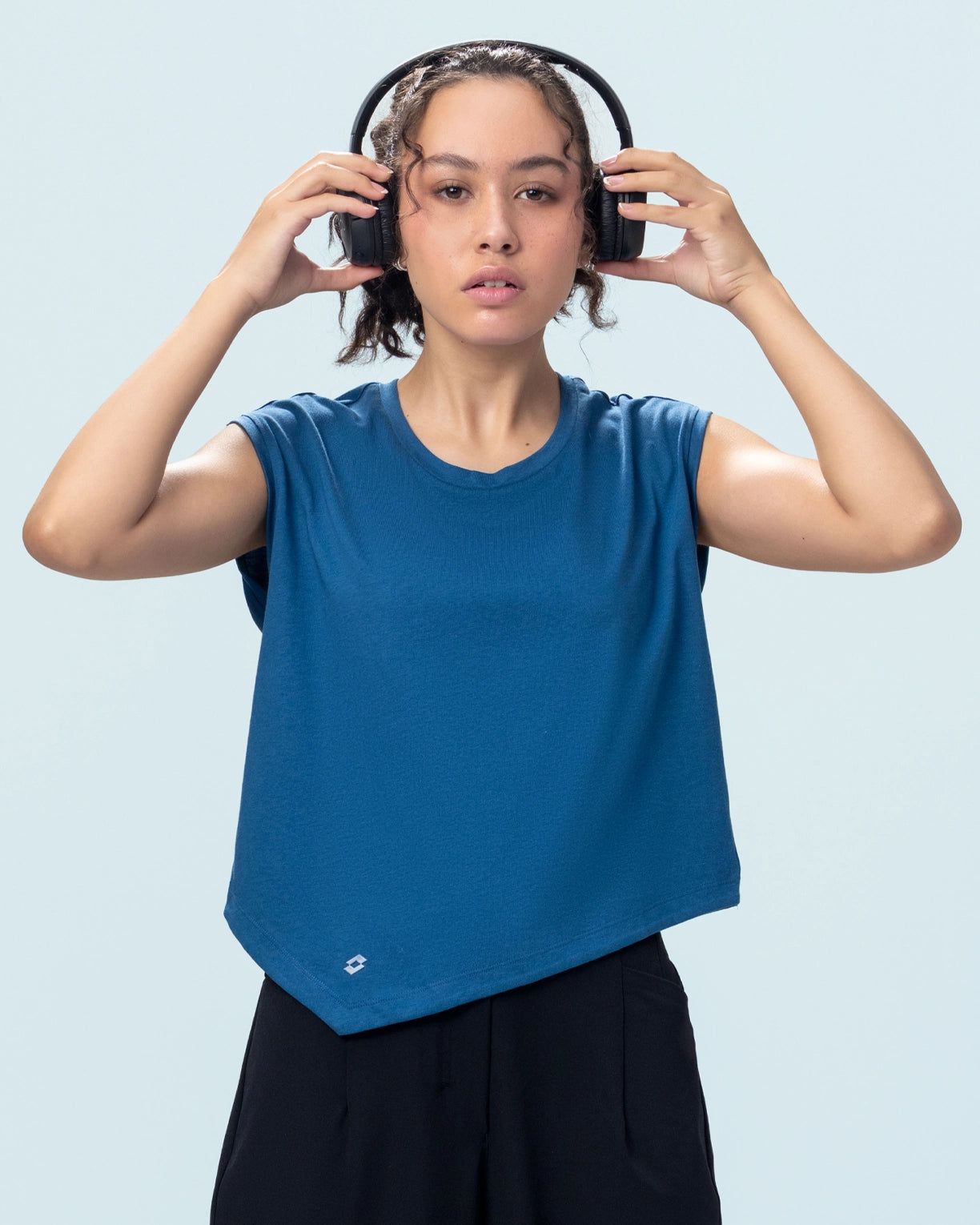 Street Play Asymmetric Tee - Ensign Blue
