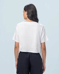 Women Lotto Street Play High Low Tee - Bright White T-shirts 1