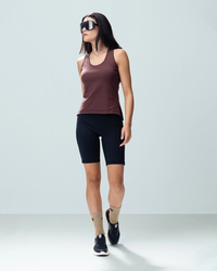 Women Lotto Play Performance Tank Top - French Roast Tops 1