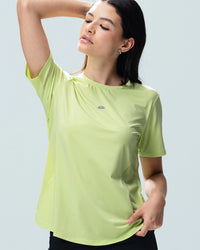 Women Lotto Play Performance Mesh Tee - Lettuce Green T-shirts