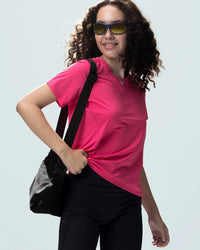 Women Lotto Play Training Tee - Fandango Pink T-shirts