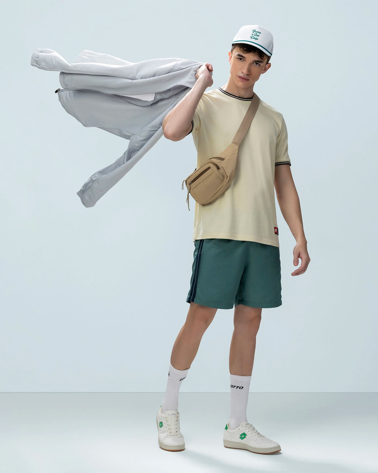 Courtline Tee - Asparagus Green