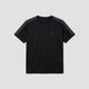 Courtline Rib Neck Tee - Black