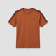 Courtline Rib Neck Tee - Brown