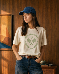 Women Lotto Courtline Flocked Tee - Star White T-shirts
