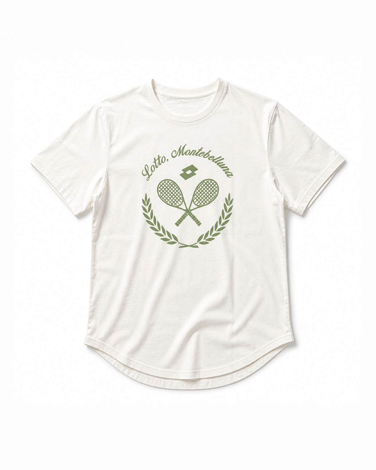 Courtline Flocked Tee - Star White