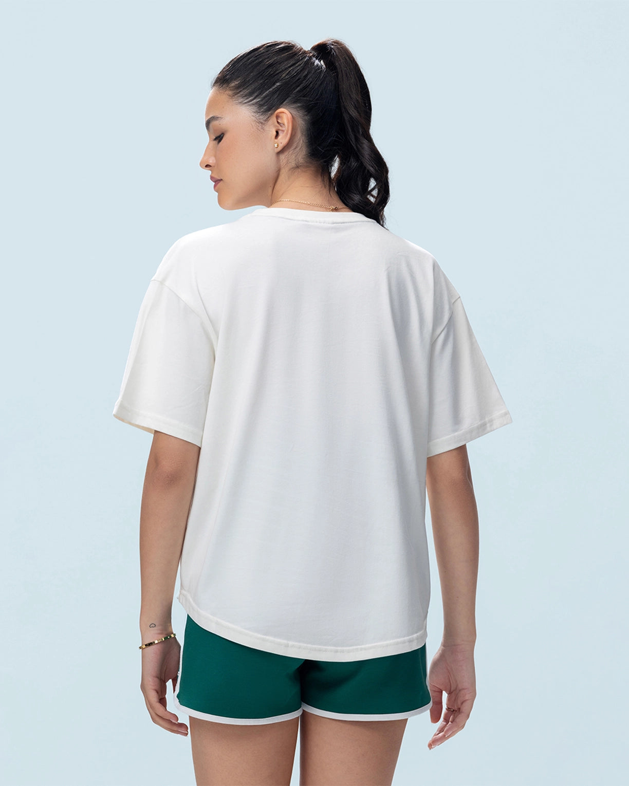 Courtline Flocked Tee - Star White