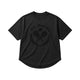 Courtline Flocked Tee - Black Beauty