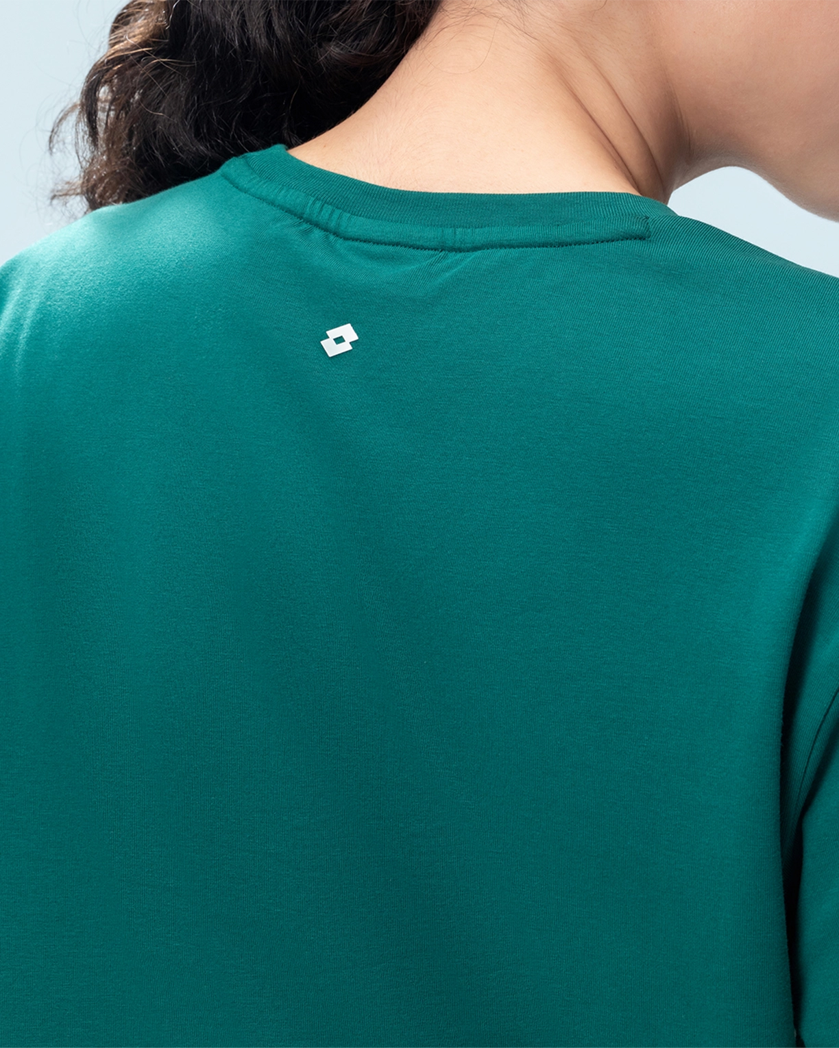 Courtline Colour Block Tee - Evergreen