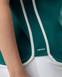 Women Lotto Courtline Colour Block Tee - Evergreen T-shirts 1