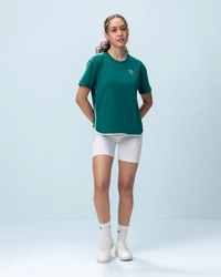 Women Lotto Courtline Colour Block Tee - Evergreen T-shirts