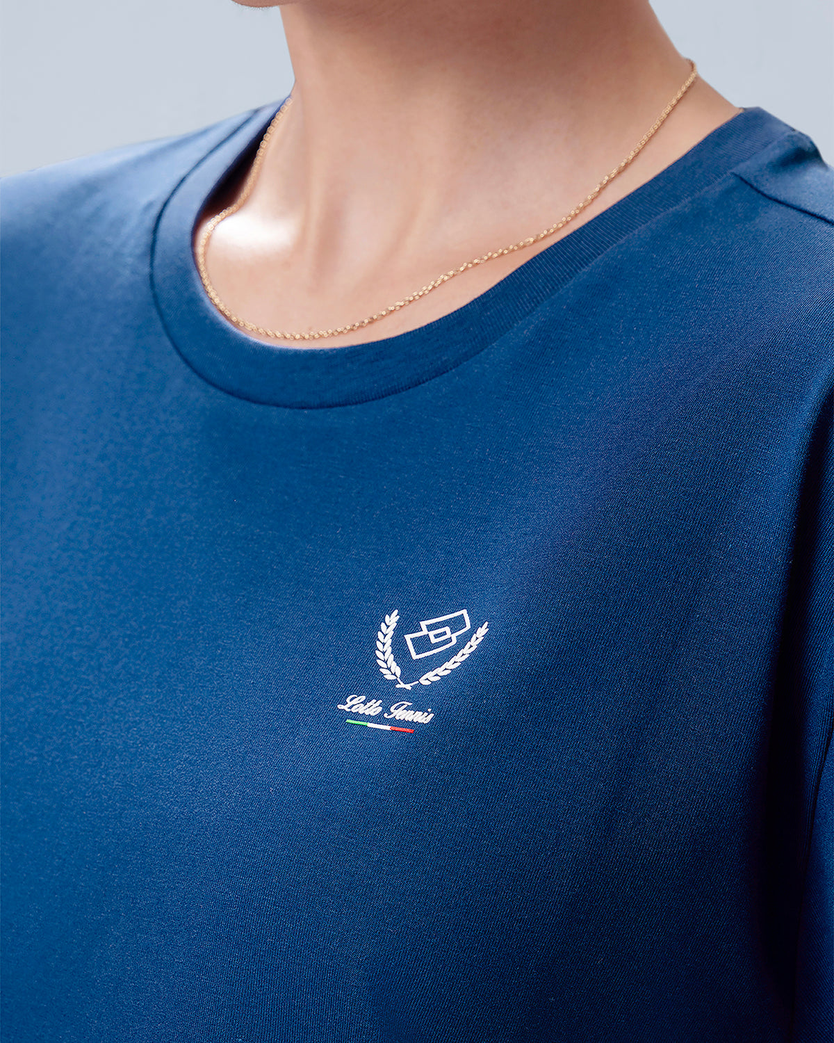 Women Lotto Courtline Colour Block Tee - Dark Blue T-shirts3