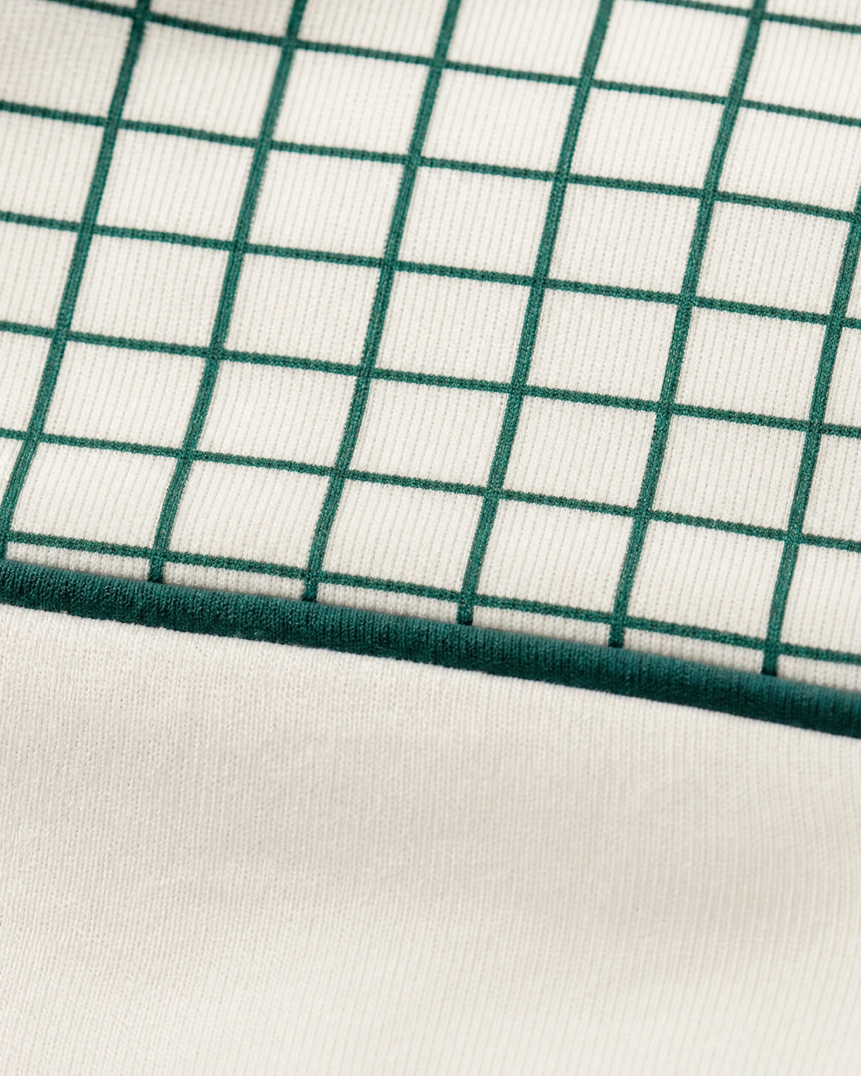 Courtline Checkered Colour Block Tee - Star White
