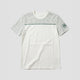 Courtline Checkered Colour Block Tee - Star White