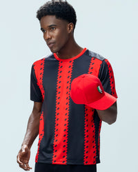 Men Lotto Kickoff Team Jersey - Black & Red T-shirts