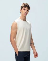 Men Lotto Tank Top - Almond Milk Tops