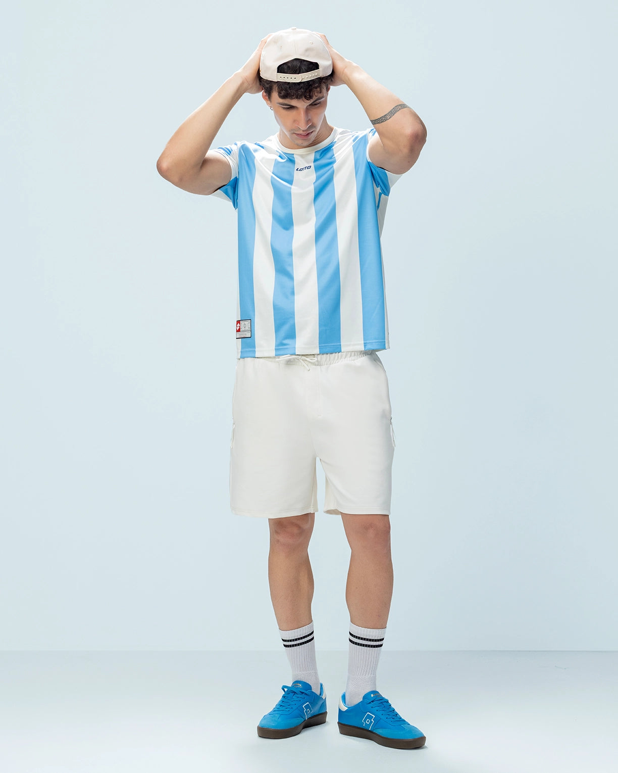 Strip Tee - Little Boy Blue