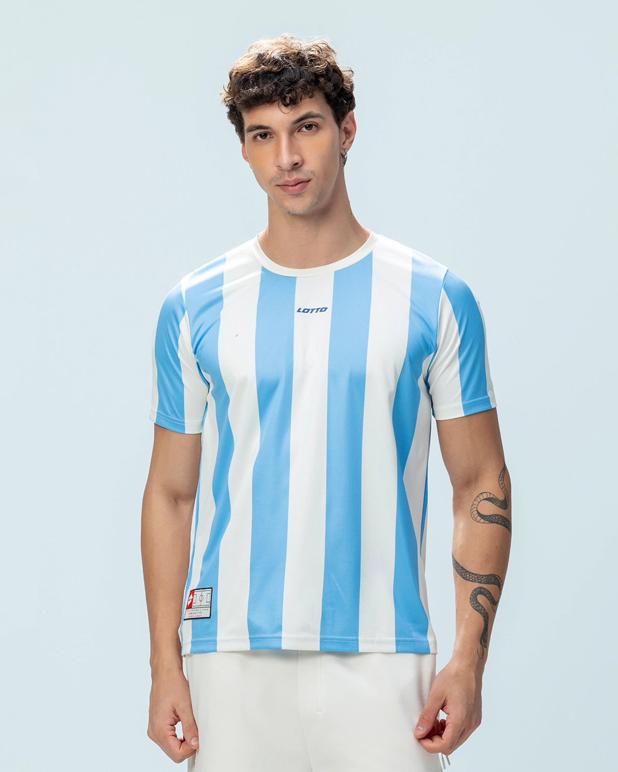 Strip Tee - Little Boy Blue