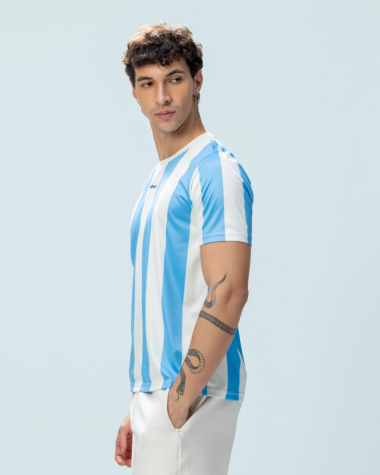 Strip Tee - Little Boy Blue