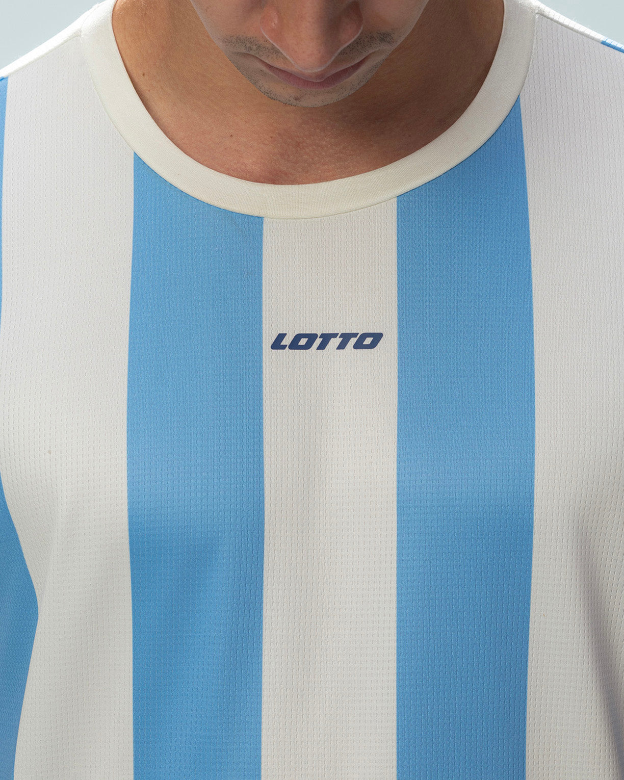 Men Lotto Strip Tee - Little Boy Blue T-shirts3