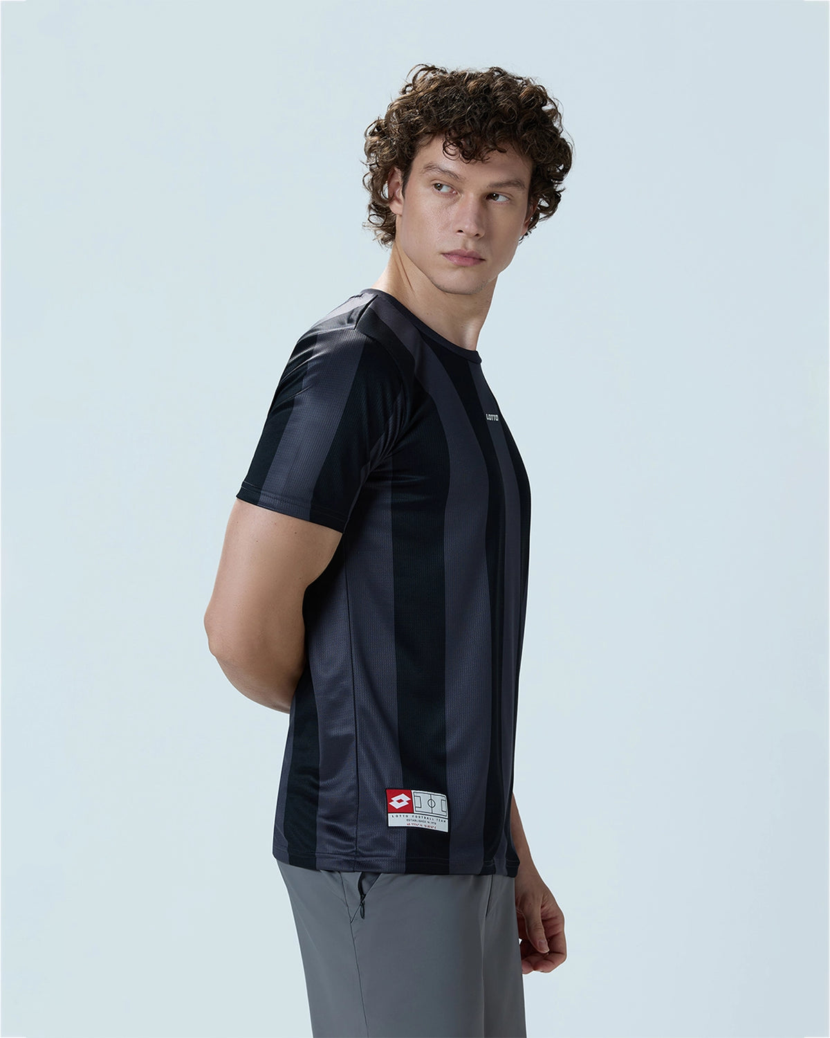 Strip Tee - Jet Black