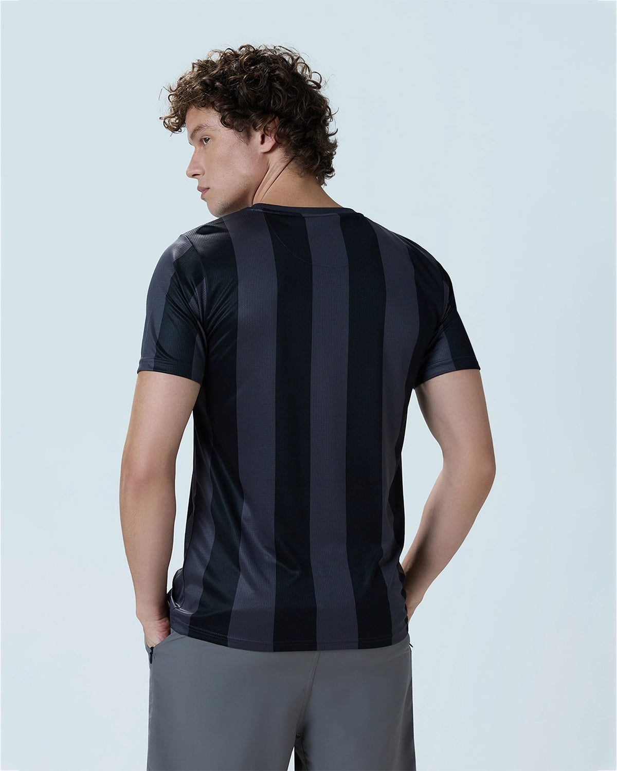 Strip Tee - Jet Black