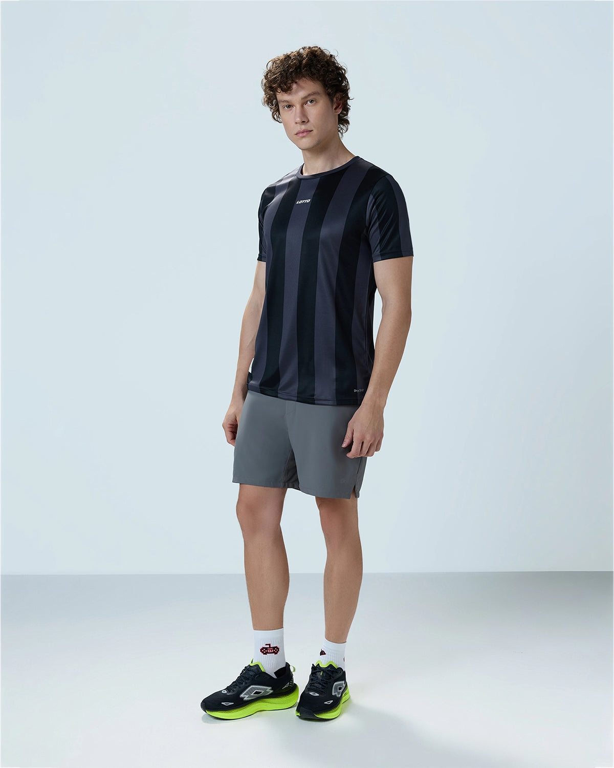 Strip Tee - Jet Black
