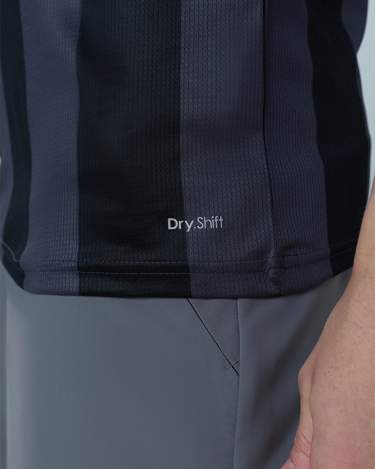 Strip Tee - Jet Black
