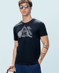 Men Lotto Graphic Tee - Black Beauty T-shirts