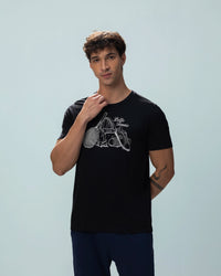Men Lotto Graphic Tee - Black Beauty T-shirts