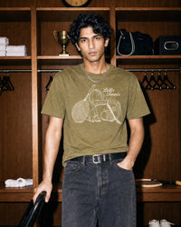 Men Lotto Graphic Tee - Dark Olive T-shirts