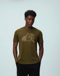 Men Lotto Graphic Tee - Dark Olive T-shirts